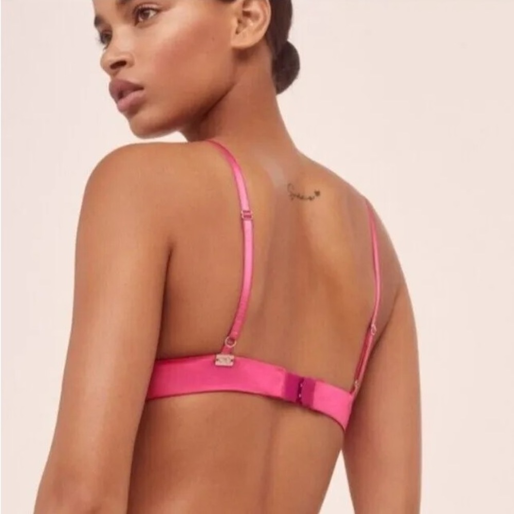 For Love & Lemons Holiday 2019 Diamond Sparkle Bra Size XS - Picture 3 of 6